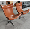 Modern Creative Design Living Room Chair Swivel Leather Leisure Lounge Chair