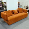 Modern Design Luxury Living Room Furniture Velvet Sofa High-quality Hotel Apartment Three Seater Couch