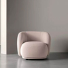 Modern Leisure Chair Light Luxury Designer Cloth Sofa Living Room Hotel Apartments Velvet Fabric Sofa Armchair