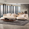 Italian Minimalist Luxury Villa Living Room Sofa Set Hotel Lobby with Velvet Fabric Sectional Modular Couch