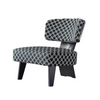 Modern Italian Armchair Stainless Steel Metal Soft Seat Fabric Design Chair Living Room Leisure Chair Hotel Home Furniture