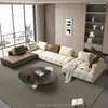 Luxury L-shaped Sofa Set Villa Home Living Room Furniture Italian Modular Leather Large-sized Couch