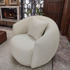 Modern Design Rotating Armchairs Living Room Furniture Accent Chair Velvet Fabric Single Sofa