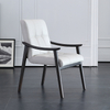 Modern Minimalist Wood Dining Chair Fabric Dining Room Furniture Creative Restaurant Table and Chair