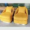 Italian Minimalist Single Sofa Armchair Dining Room Bedroom Apartment Hotel Exterior Storage Modern Velvet Fabric Leisure Chair