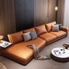Italian Luxury High Quality Leather Sectional Sofa Modern Villa Living Room Furniture Hotel Lobby Lounge Sofa