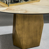 High Quality Stainless Steel Dining Table Modern Designs Restaurant Marble Dining Table
