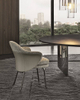 Italian Minimalist Modern Iron Frame Designer Fabric Dining Chair for Hotel Cafes and Restaurants Can Be Customized Dining Chair