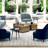 Modern Luxury Home Furniture Villa Living Room Hotel Lobby Geometric Gold Stainless Steel Coffee Table Set