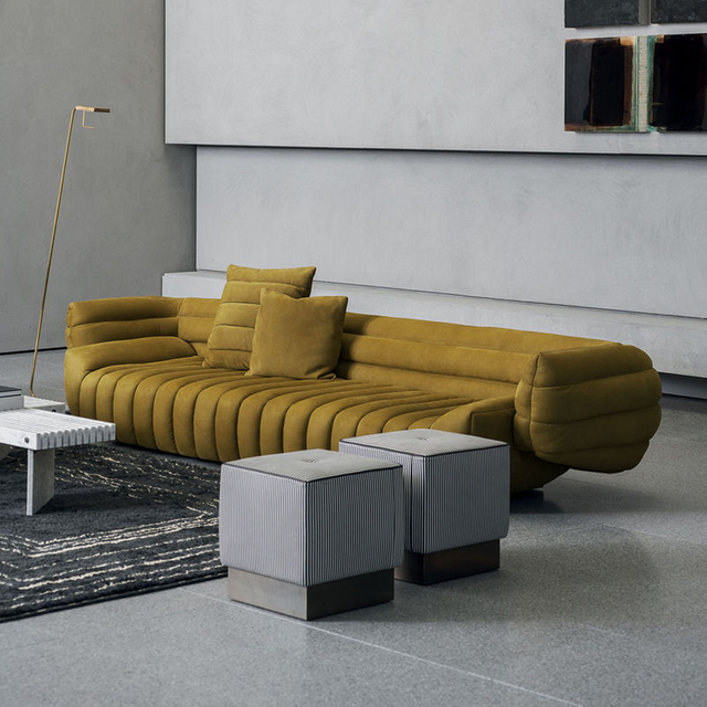 Modern Home Furniture Creative Design Sofa for Two Sleeping Couch Fabric Living Room Sofa Set