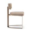 Modern Style Dining Chair Luxury Stainless Steel Restaurant Furniture Design Gold Dining Room Chair