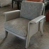 Italian Minimalism Designer Furniture OEM Leather Fabric Hotel Living Room with Ottoman High Back Armchair Lounge Chair Set