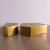 Modern Luxury Home Furniture Villa Living Room Hotel Lobby Geometric Gold Stainless Steel Coffee Table Set