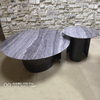 Modern Stainless Steel Coffee Table Home Furniture Living Room Round Marble Coffee Table