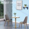 Hot Sale Fashion Leisure Modern Stye Stainless Steel Frame Leather Dining Chair for Living Room