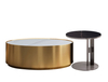 Luxury Round Coffee Table Living Room Stainless Steel Furniture Marble Coffee Table