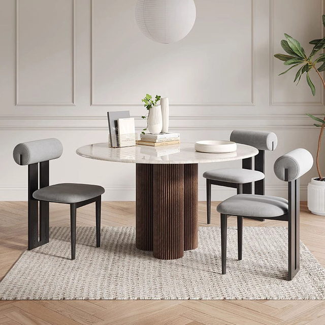 Nordic ASH Solid Wood Dining Chair Furniture Hotel Restaurant Backrest Chair Natural Color Single Dining Chair