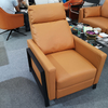 Modern Single Sofa Bed Leather Sofa Recliner Office Lunch Break Hospital Accompany Sofa