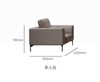 Modern Living Room Sofa Set Cover Leather Single Person Sofa Italian Minimalist Style Three Seat Sofa