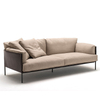 Modern Minimalist Home Office Furniture Villa Living Room Linen Fabric Three Seater 4-seater Sofa Couches Hotel Lobby Sofa