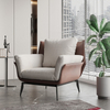 Luxury Popular Design Leisure Single Sofa Wabi-sabi Home Upholstery Armchair Lounge Hotel Living Room Furniture Accent Chair