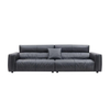 Italian Modern Design Leather Sofa Couch Set Villa Living Room Hotel Lobby High Backrest Three Seater Sofa