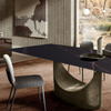 Italian Light Luxury Minimalist Marble Dining Table Modern Household Rectangular Model Dining Room Table
