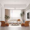 Minimalist Nordic Design Home Furniture Fabric Leisure Single Sofa Lazy Sofa Floor Chair Lounge Accent Chair