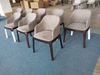Fashion Design Solid Wood Leg Stainless Steel Cover Dining Chair for Home Living Room Restaurant Chair