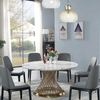 Fashion Design Solid Wood Leg Stainless Steel Cover Dining Chair for Home Living Room Restaurant Chair
