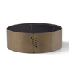 High Quality Modern Light Luxury Living Room Furniture Side Table Marble Top Stainless Steel Frame Round Coffee Table Set