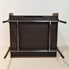 Modern Design Night Stand Bedroom Furniture Italian Home High Class Luxury Stainless Steel Saddle Leather Bedside Table