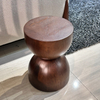 Italian Minimalism Coffee Table Modern Simple Style Living Room Furniture Solid Wood Side Table Round Stool for Home Decor