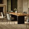 Modern Simple Aluminum Alloy Four-star Rotatable Dining Chair Design of Hotel Living Room Dining Room Leather Dining Chair