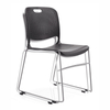 Modern Office Furniture Metal Stackable Armless Visitor Conference Chair Plastic Dining Chair