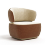 Foshan Factory Wholesale Custom Modern Nordic Design Sofa Chair Villa Living Room Leather Leisure Chair