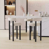 Chinese Manufacturer Bar Chair Stainless Steel Teddy Velvet Backrest Modern Design Minimalist High Chair Bistro Chair