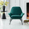 Modern Design Hotel Home Furniture Velvet Lounge Chair Luxury Home Decor Leisure Single Seat Armchair