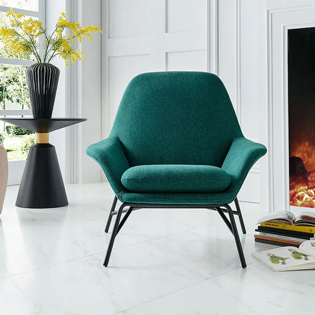 Modern Design Hotel Home Furniture Velvet Lounge Chair Luxury Home Decor Leisure Single Seat Armchair