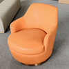 Modern Living Room Furniture Armchair Gold Stainless Steel Accent Chair Velvet Fabric Swivel Leisure Lounge Chair for Home Hotel