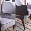 Modern Designers Creative Lounge Chair Living Room Coffee Shop Solid Wood Sofa Chair