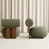 Nordic Design Living Room Chair Home Furniture Ash Wood Armchair Modern Leisure Lounge Accent Velvet Hotel Lobby Sofa Chairs