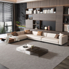 Luxury Villa Living Room L Shaped Sofa Set Custom Furniture Modern Leather Modular Sectional 7 Seater Corner Sofa Couch
