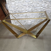 Italian Luxury Dining Table Modern Marble Stainless Steel Creative Design Dining Room Furniture