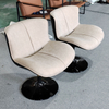 Modern Design Casual Swivel Chair Fiberglass Fabric Dining Chair Luxury Villa Home Restaurant Furniture Single Leisure Chair