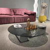 Modern Luxury Metal Marble Top Coffee Table Set Dining Room Living Side Table Glass Frame Home Furniture-Factory Nesting Design
