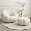 Nordic Living Room Chair Wool Velvet Fabric Modern Luxury Single Seater Sofa Accent Lounge Chairs Lazy Armchair