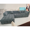 Modern Minimalist Design Modular Sectional Sofa Set Living Room Furniture Couch Velvet Fabric L-shaped Sofa