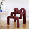 Modern Luxury Cream Velvet Dining Chair for Home Living Room Bedroom Hotel Multiple Leisure Colors General Home Furniture Use