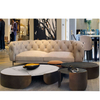 Modern Special Design Living Room Table Sets Round Marble Coffee Luxury Gold
